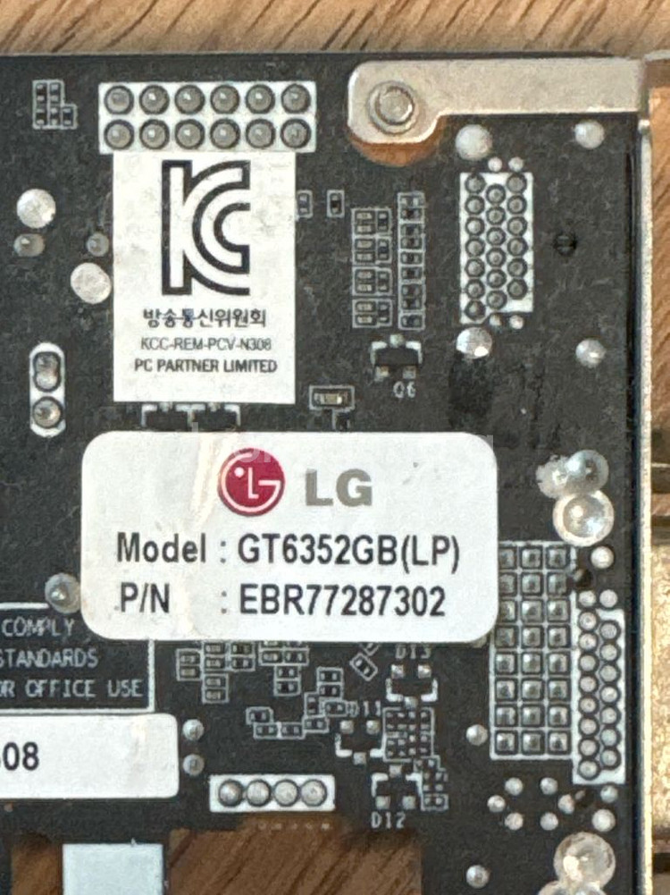 LG GT6352GB(LP) 그래픽 카드--2