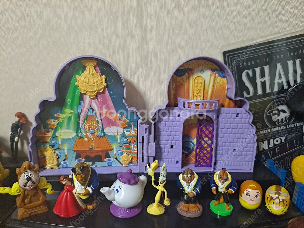 디즈니8 인어공주 달마시안 도널드덕 자기피규어 미녀와야수--7