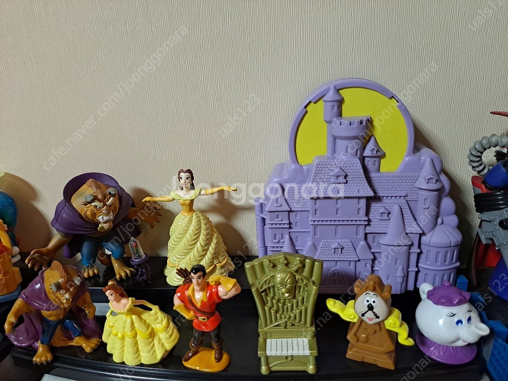 디즈니8 인어공주 달마시안 도널드덕 자기피규어 미녀와야수--6