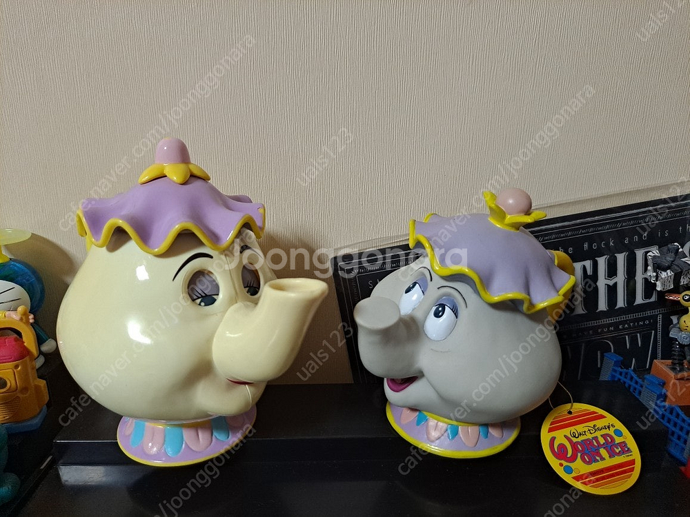 디즈니8 인어공주 달마시안 도널드덕 자기피규어 미녀와야수--9