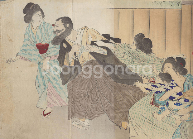 女道楽( 여도락 ) <1903년 일본출판도서> 예술 미술 풍속자료--1