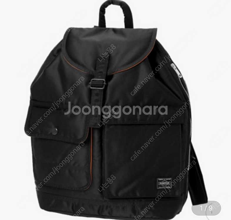 요시다 포터 단추 럭색 백팩 블랙--0