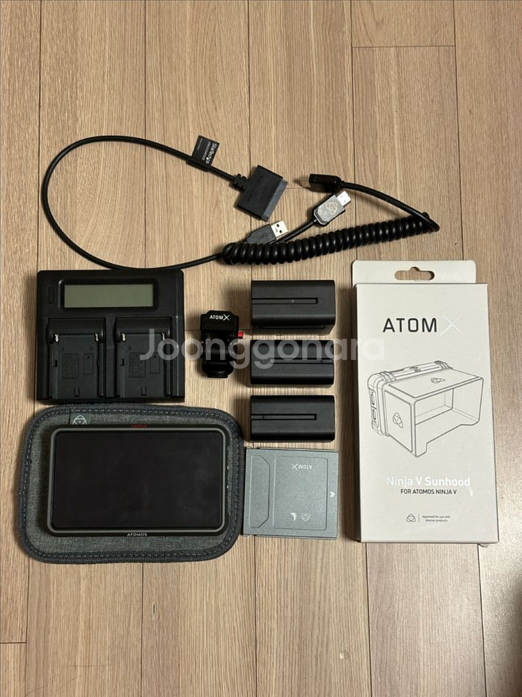아톰X 카메라 + 배터리 3개 + 충전기 세트--0