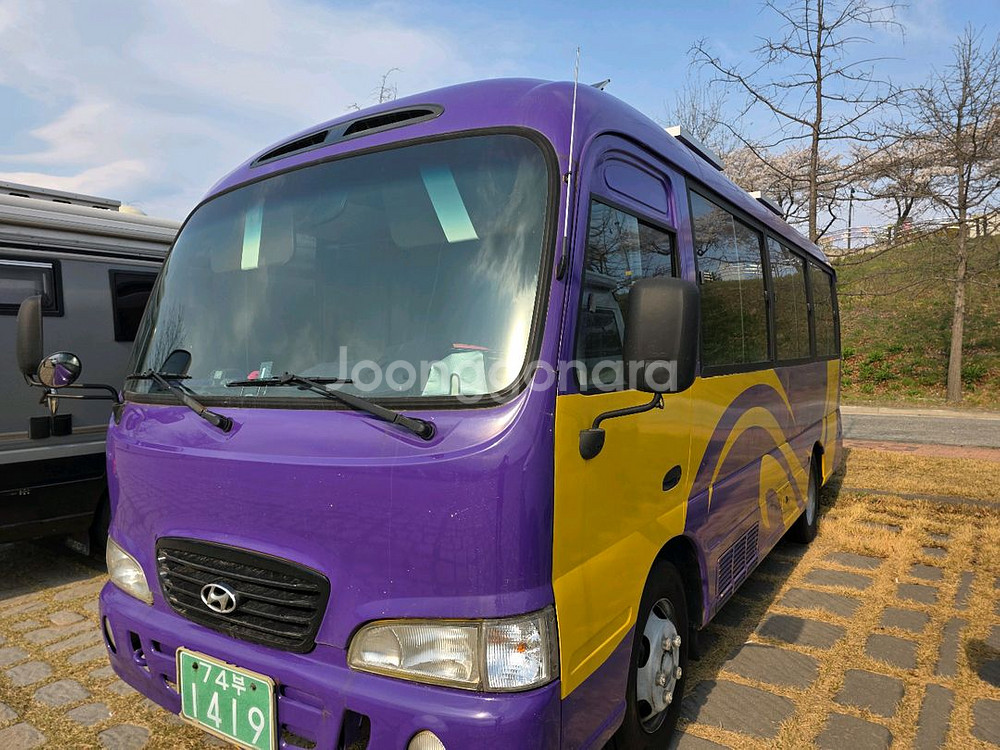 카운티 캠핑카 숏바디 05년식 19만키로.1500만--1