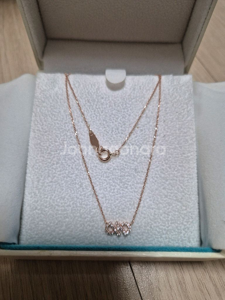 스톤헨지14k 로즈골드 목걸이--0