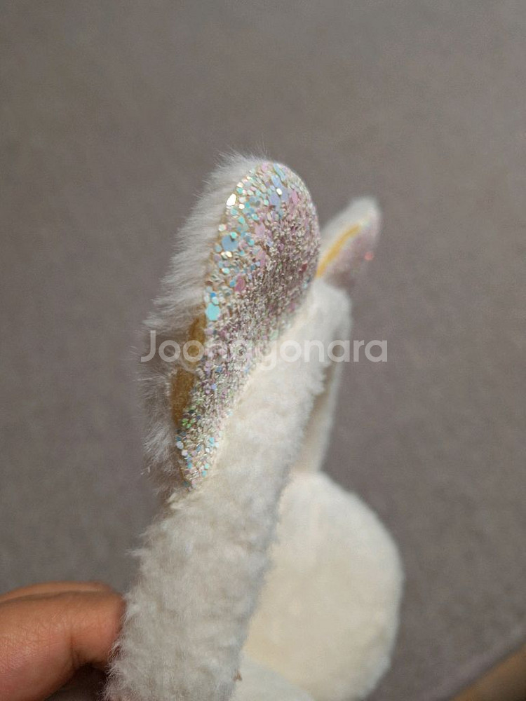 글리터 고양이귀 모양 방한 아동용 털 귀마개 귀돌이 2종 일괄--3