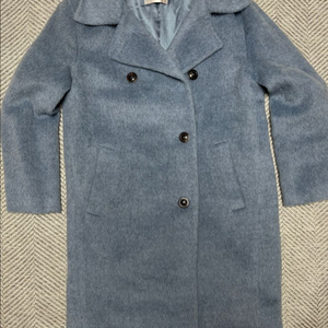 한섬 SJ SJ 블루 모직 코트 정품