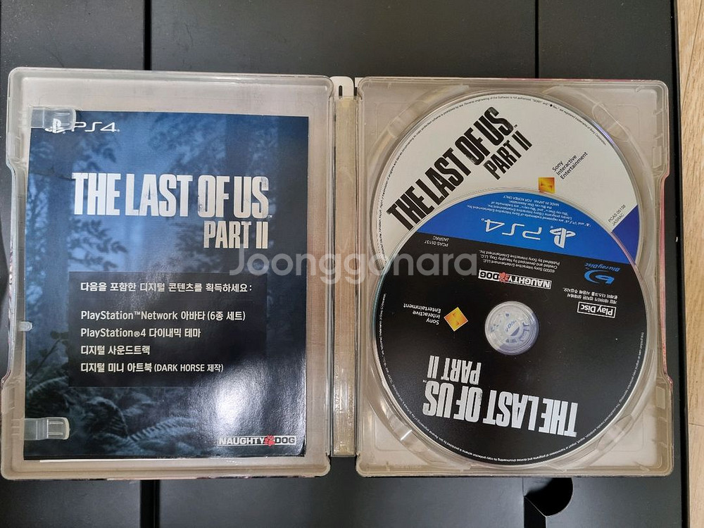 PS4 라스트 오브 어스 파트2 컬렉터즈 에디션 일부--1