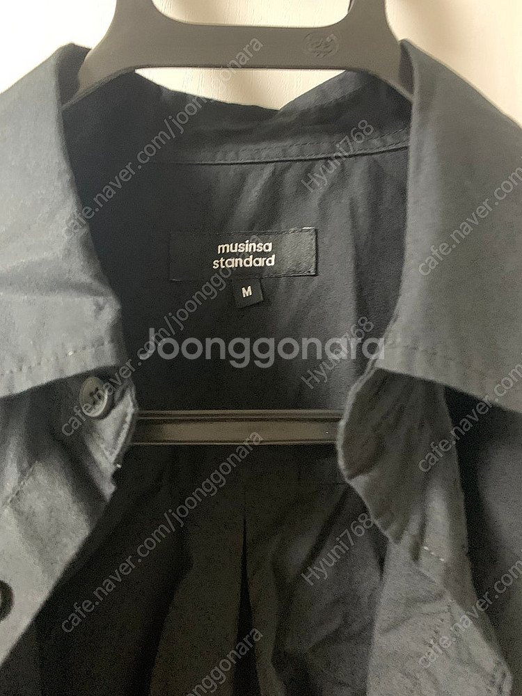 무탠다드오버사이즈반팔셔츠네이비블랙2종일괄판매--1