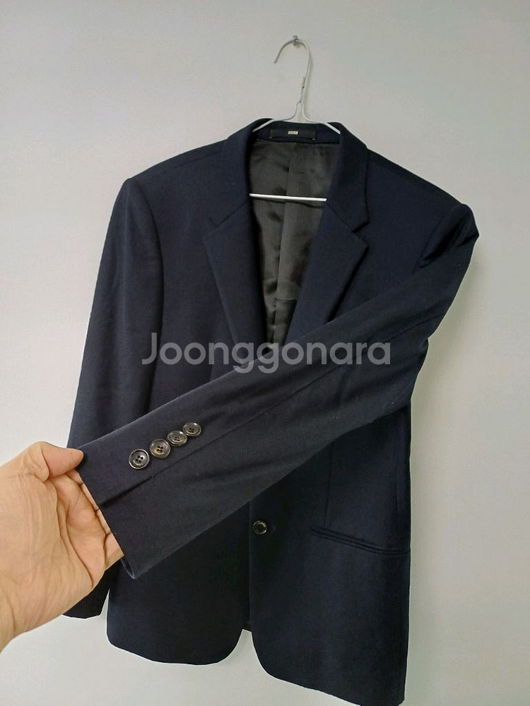 여성 시스템 울.앙고라 정장자켓 (새상품급.다크네이비95)--3