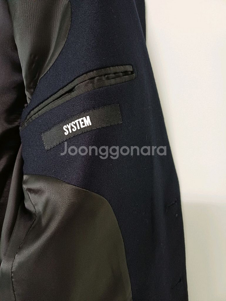 여성 시스템 울.앙고라 정장자켓 (새상품급.다크네이비95)--6