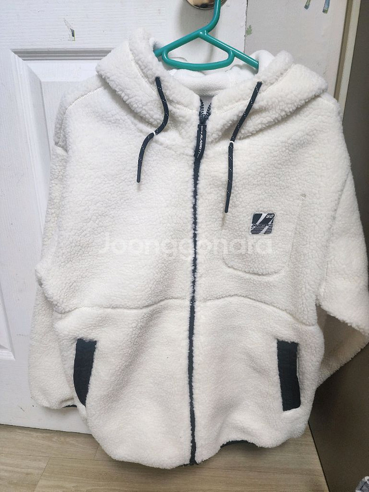 양털후리스 후드 집업 점퍼160사이즈 새상품--0