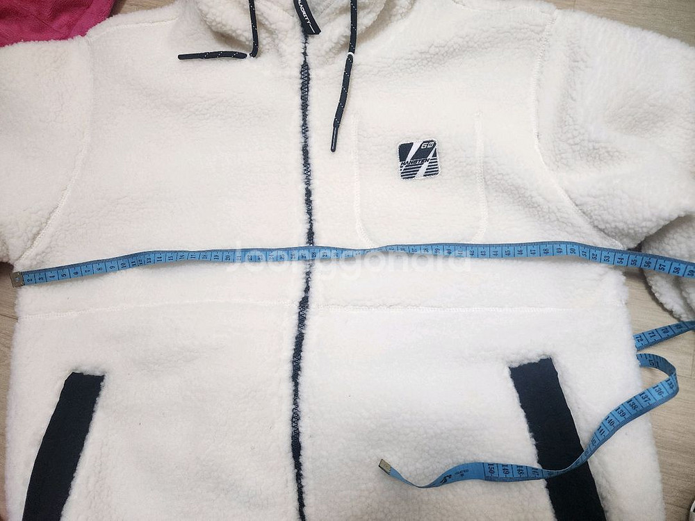 양털후리스 후드 집업 점퍼160사이즈 새상품--3