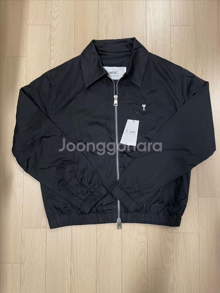 [거의 새제품] 아미 ami 하트로고 캔버스 자켓 블랙 L 택포 26.5--0