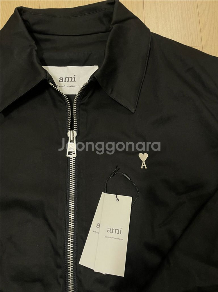 [거의 새제품] 아미 ami 하트로고 캔버스 자켓 블랙 L 택포 26.5--1