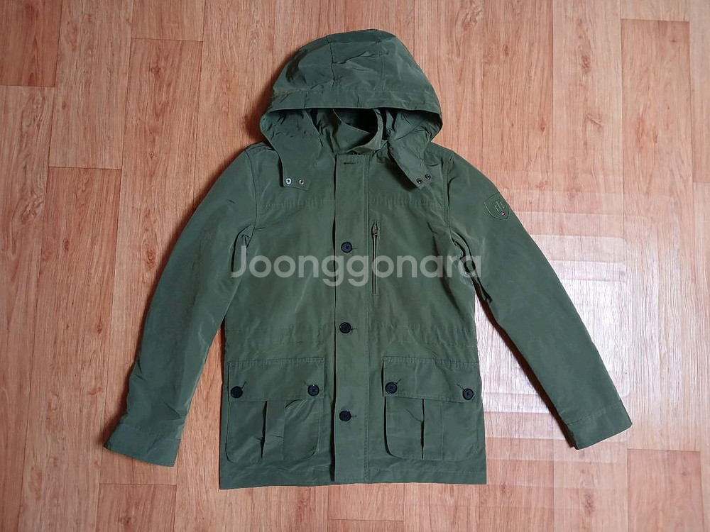 타미힐피거(정품) 남성 가을 후드 자켓 (카키) (95) (상태 최상급)--1