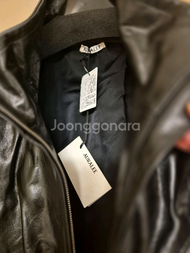 오라리 AURALEE 램 레더 자켓 5사이즈 새상품--3