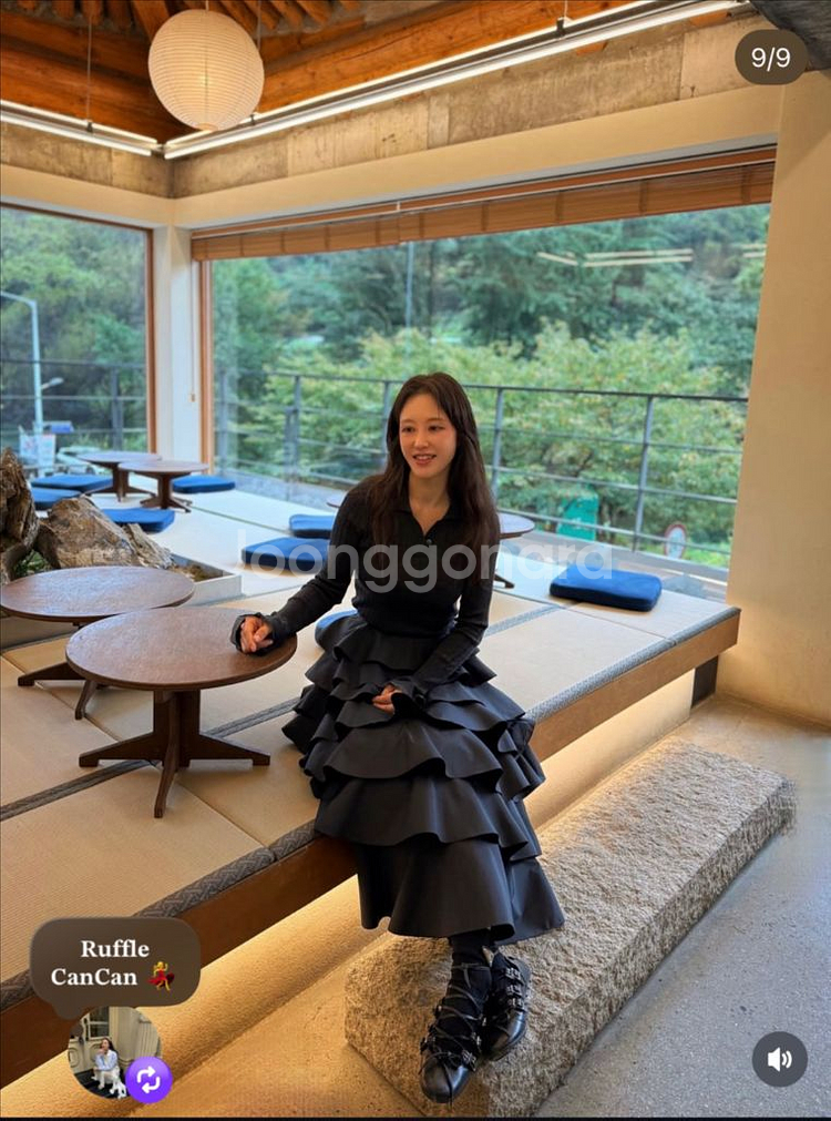 지요 플레어 폴로 니트탑--6