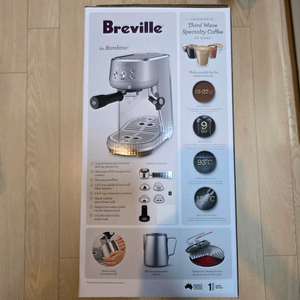 [미개봉] 브레빌 밤비노 BES450 에스프레소 커피 머신 블랙