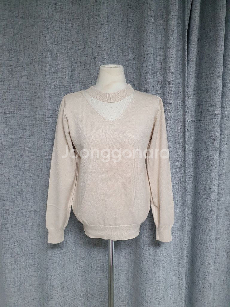 (상태양호)망사 포인트 니트 44~55반--0