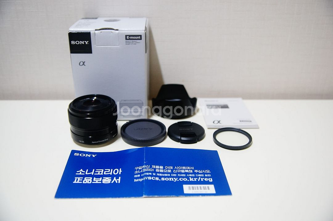 [소니] SEL 35mm f1.8 미러리스용 까페렌즈--0