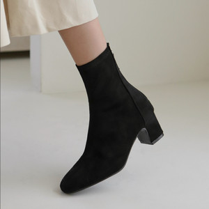 사뿐 스웨이드 삭스 앵클부츠 (225, 5cm) 새상품