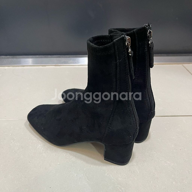 사뿐 스웨이드 삭스 앵클부츠 (225, 5cm) 새상품--7