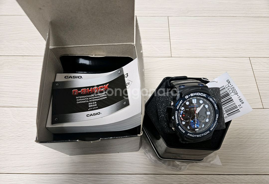 카시오 G-SHOCK 걸프마스터 블랙/블루--2