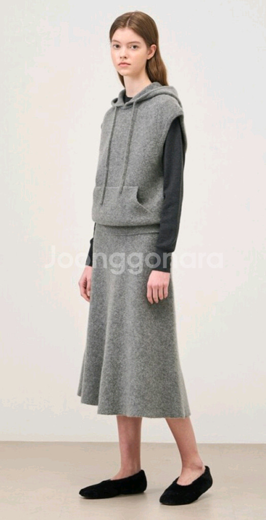 더 캐시미어 캐시미어 니트 스커트 55~66--0