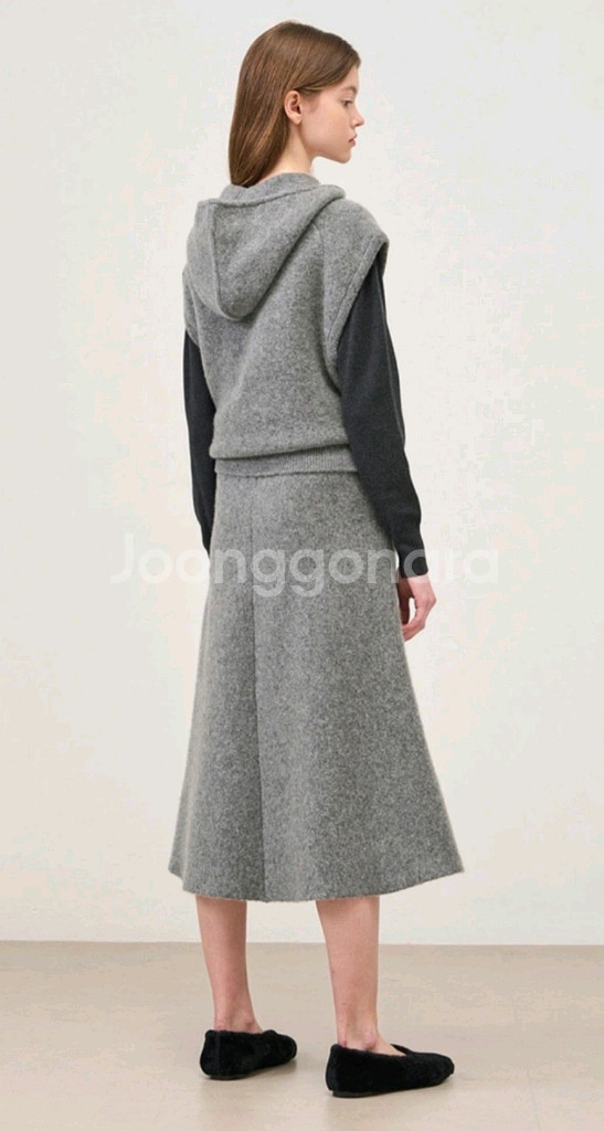 더 캐시미어 캐시미어 니트 스커트 55~66--1