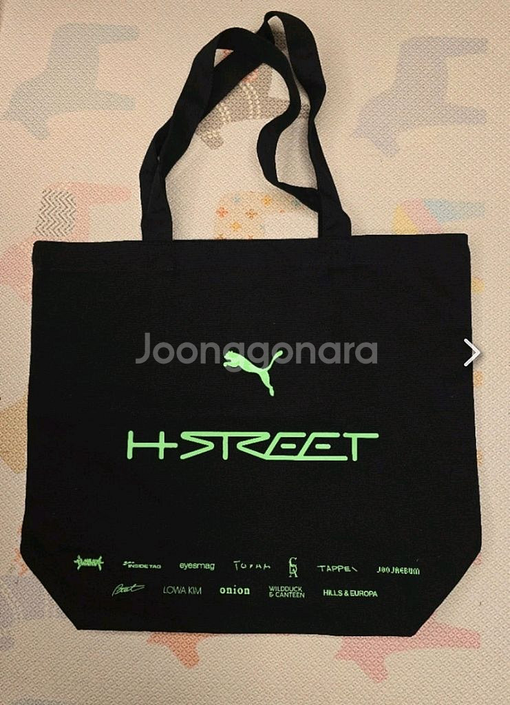 (새상품)푸마 H-STREET 블랙 토트백 42x40--1