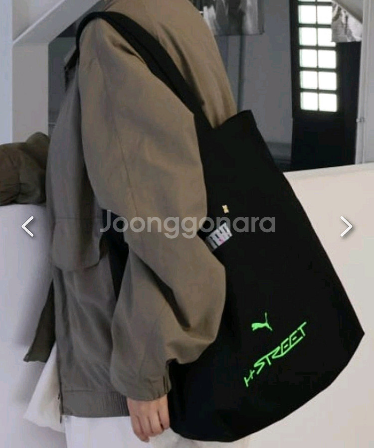 (새상품)푸마 H-STREET 블랙 토트백 42x40--2