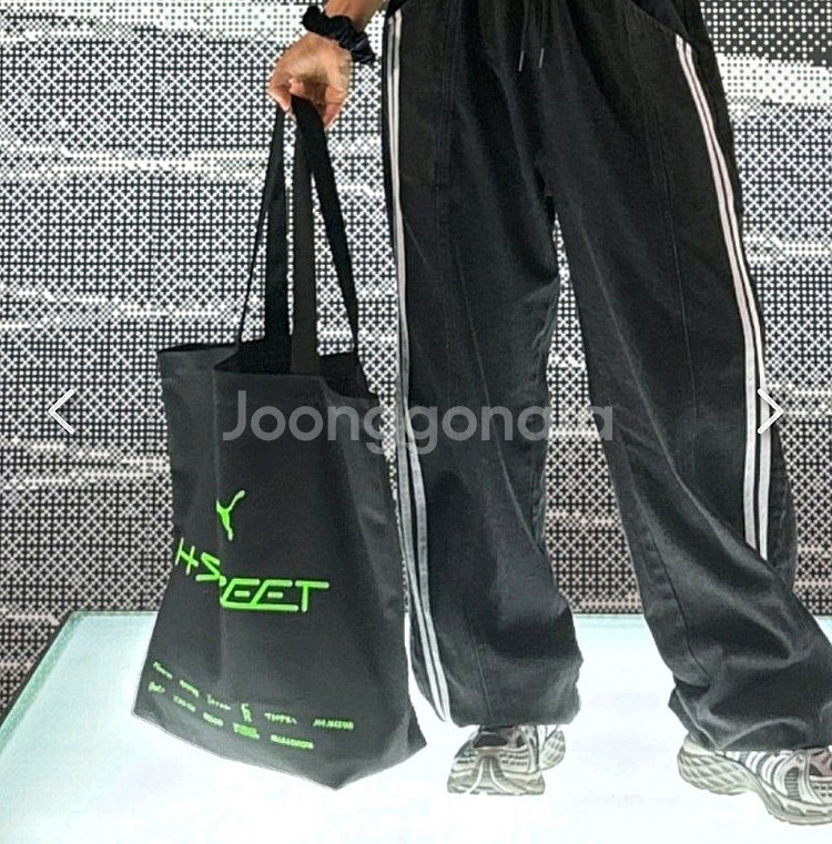 (새상품)푸마 H-STREET 블랙 토트백 42x40--3