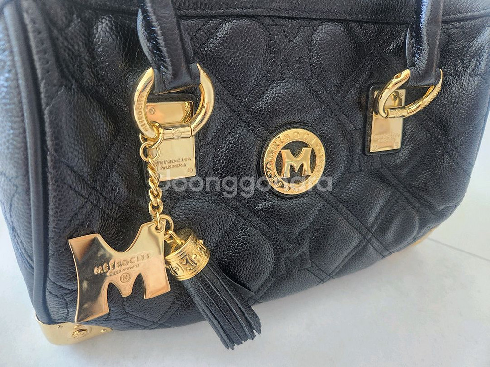 메트로시티 보스턴 퀼팅 핸드백--1