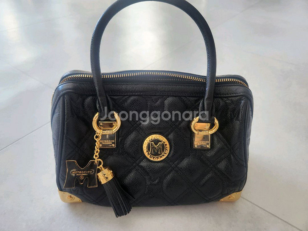 메트로시티 보스턴 퀼팅 핸드백--0