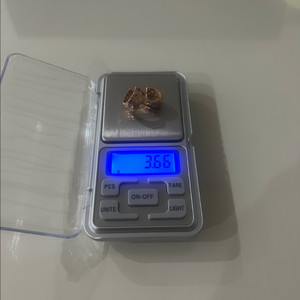 18k 핑크골드 원형 귀걸이