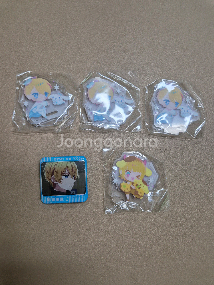 (정품)최애의아이 아크릴 스탠드 가챠, 캔뱃지(산리오--0