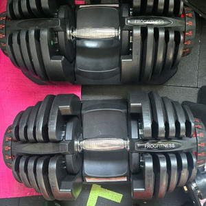Frogfitness 무게조절 덤벨 40kg I 17단계 조절아령 x 2