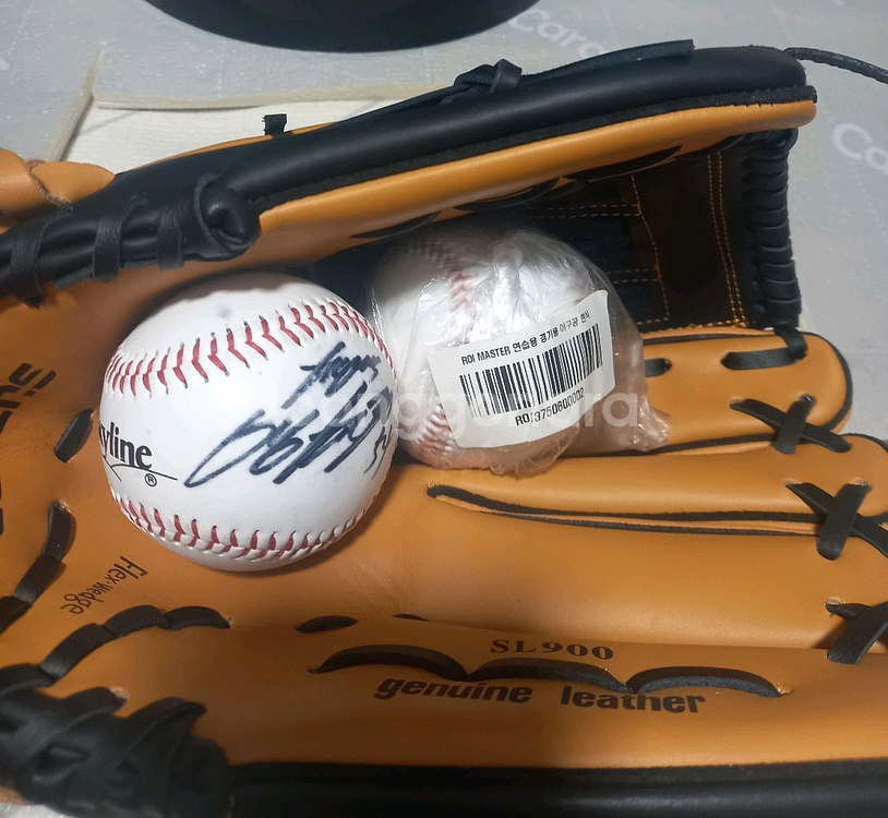 썬버드 야구 글러브 SL900 + 양현종 싸인볼--0
