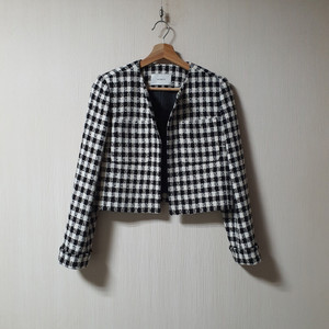 AUMUU 오뮤 체크 트위드 자켓 S 사이즈