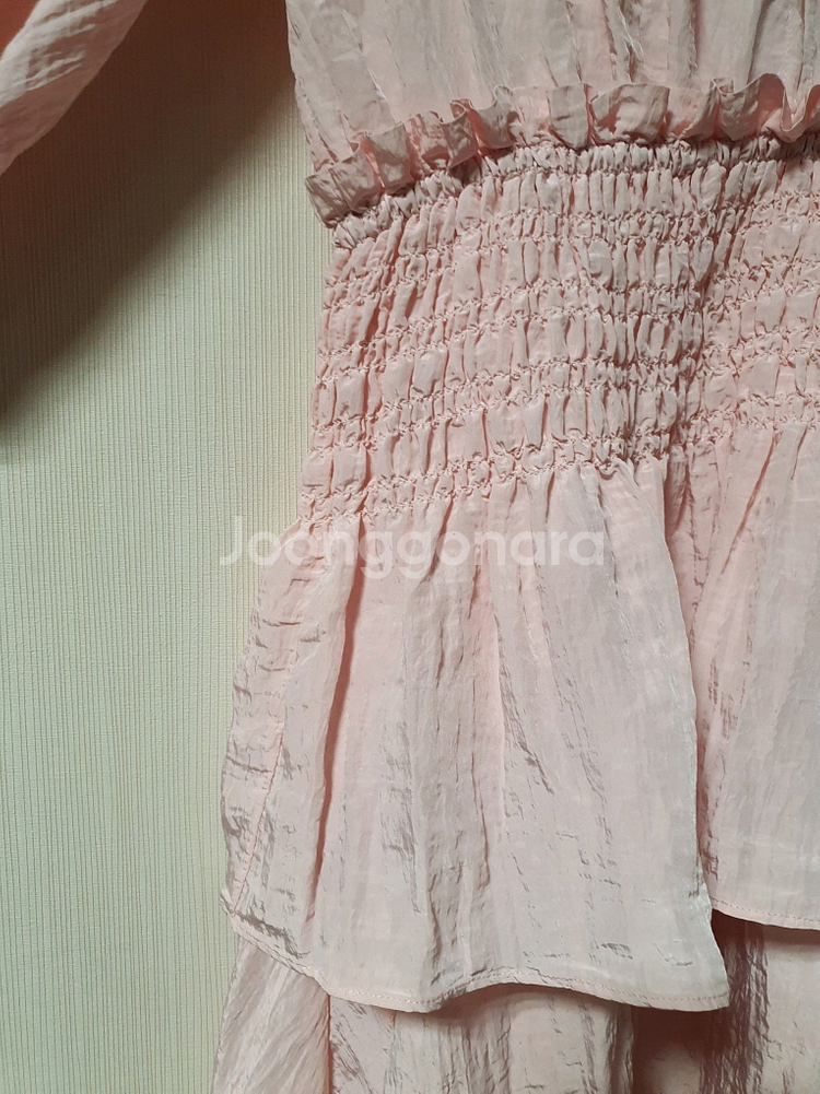 마쥬 maje 핑크 스모킹 원피스 36 사이즈 새상품--6