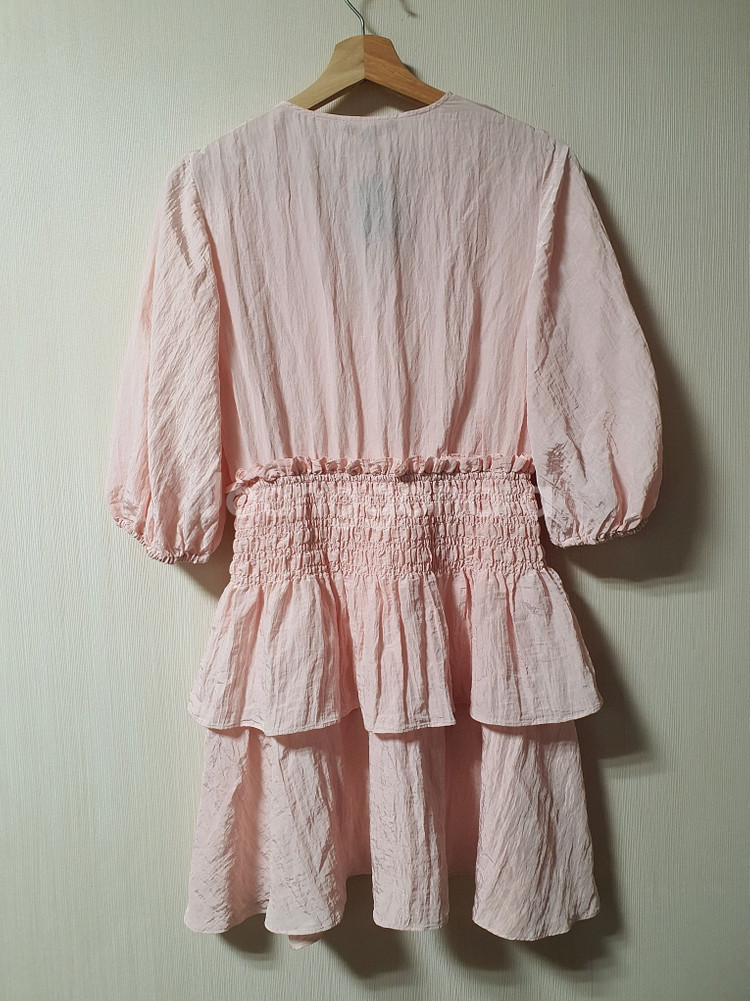 마쥬 maje 핑크 스모킹 원피스 36 사이즈 새상품--7