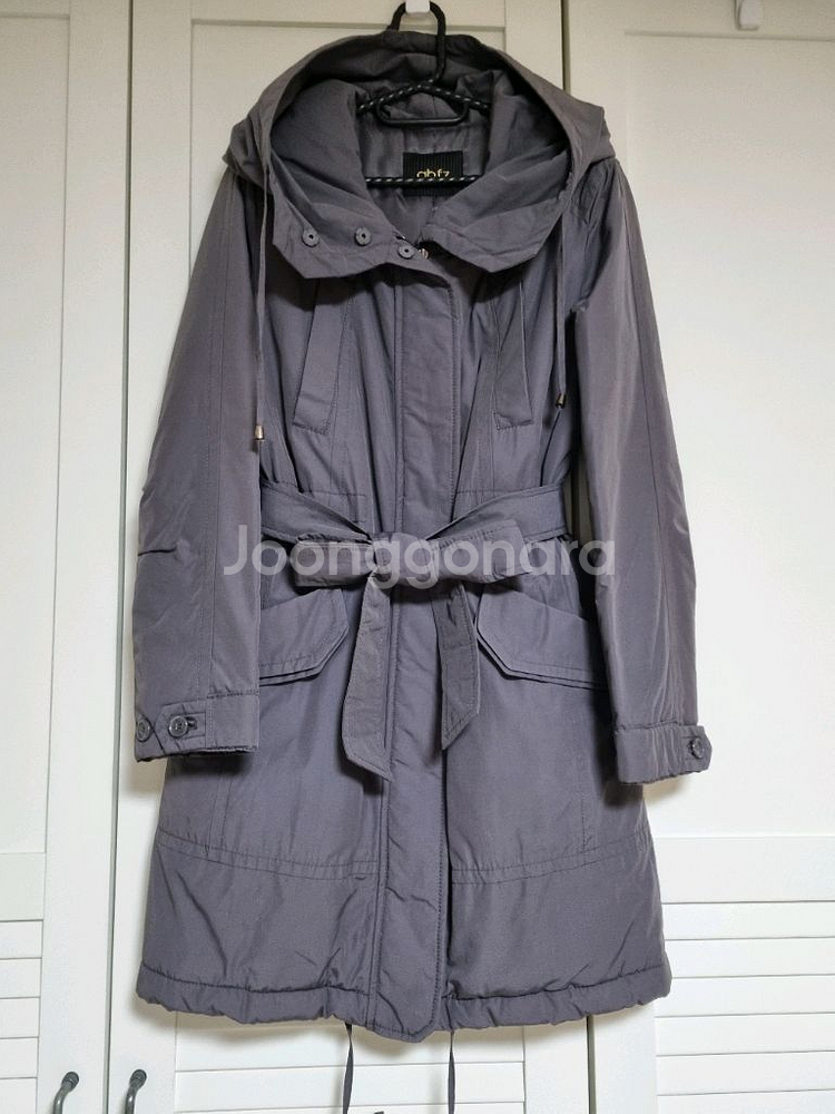 ab.f.z 안감패딩 후드롱자켓.55~55반. 진그레이--0