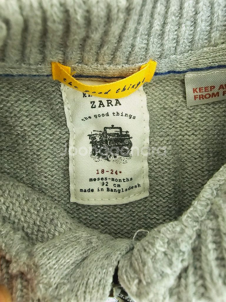 자라 키즈 니트 집업 가디건 24m--1