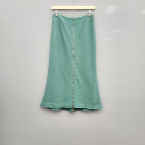 듀엘 민트컬러 지퍼 포인트 스커트