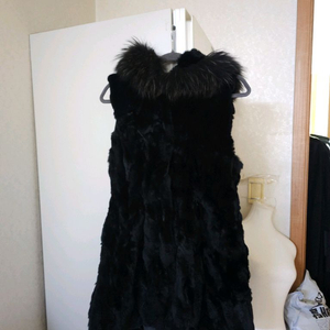 루나코어스 라쿤퍼 토끼털 롱 베스트