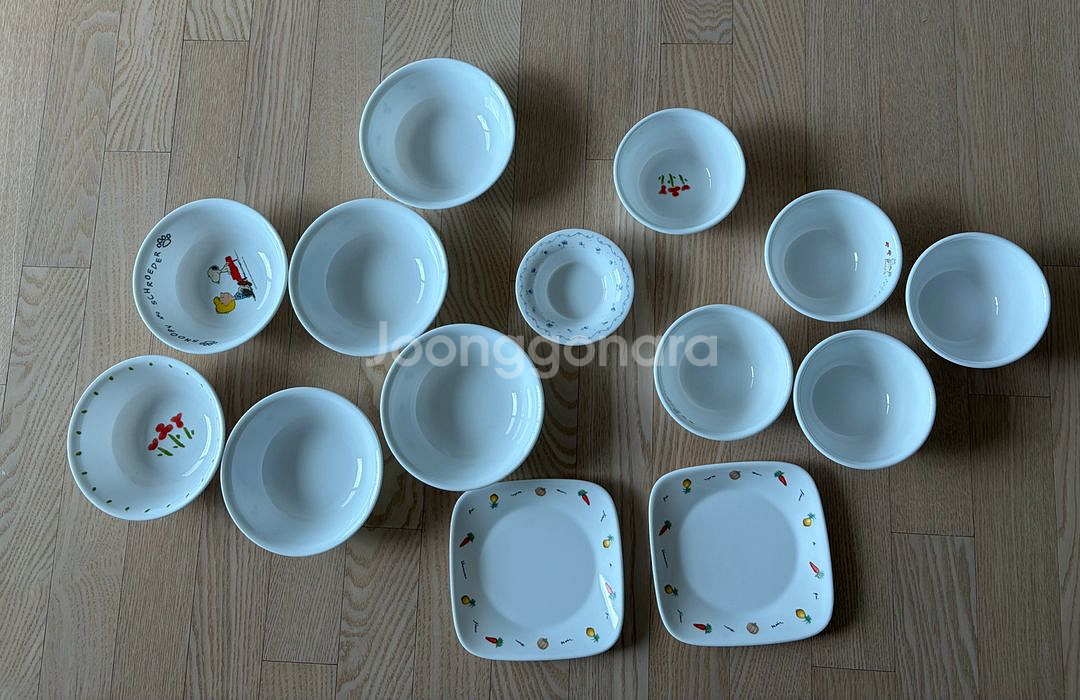 코렐 식기 세트 14P--0