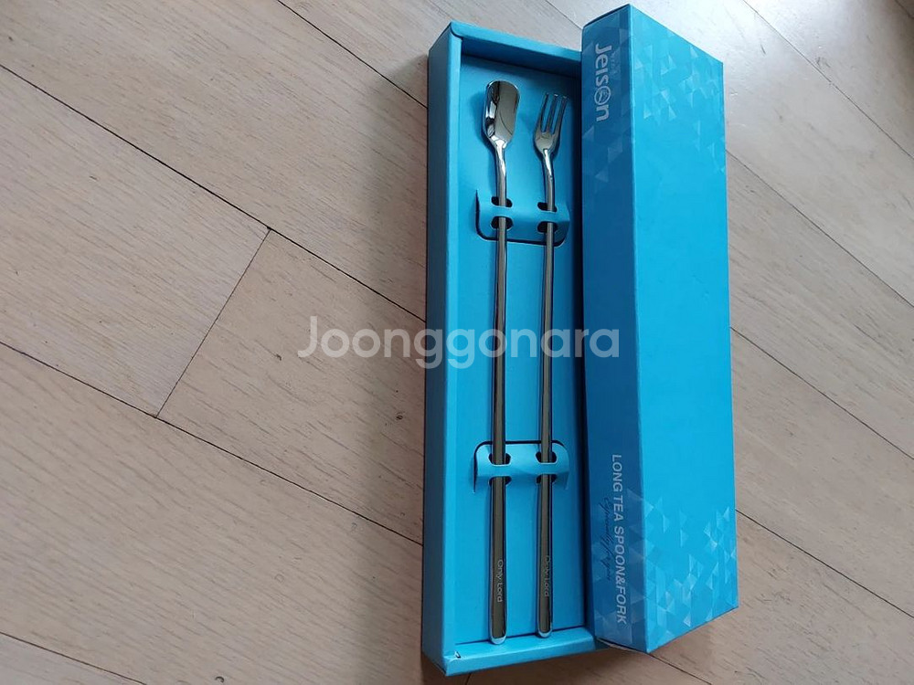 새제품 미사용 롱수저 포크셋트 티스푼 냉커피 원두 커--2