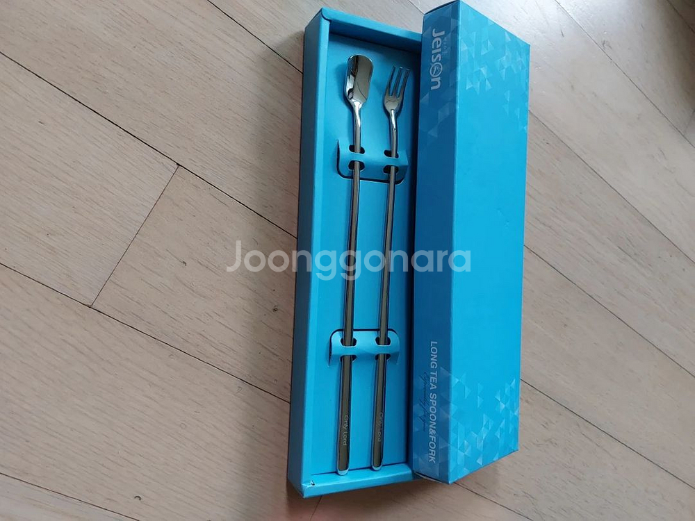 새제품 미사용 롱수저 포크셋트 티스푼 냉커피 원두 커--3