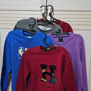 남아150-160사이즈 상의5벌